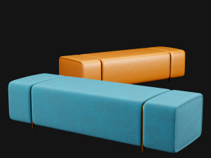 bed bench 8 Modelo 3D