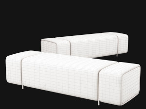 bed bench 8 Model 3D