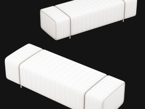 bed bench 8 Model 3D