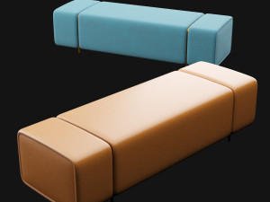 bed bench 8 Model 3D
