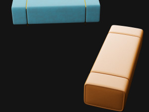 bed bench 8 Model 3D