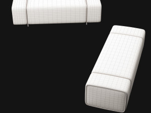 bed bench 8 Model 3D