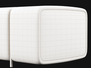 bed bench 8 Model 3D