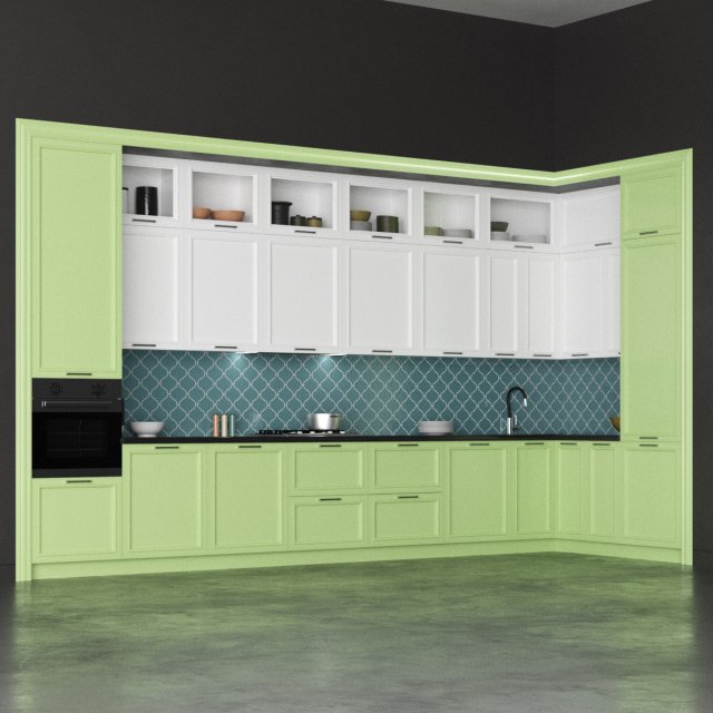 kitchen 3 3D Model .c4d .max .obj .3ds .fbx .stl .blend 