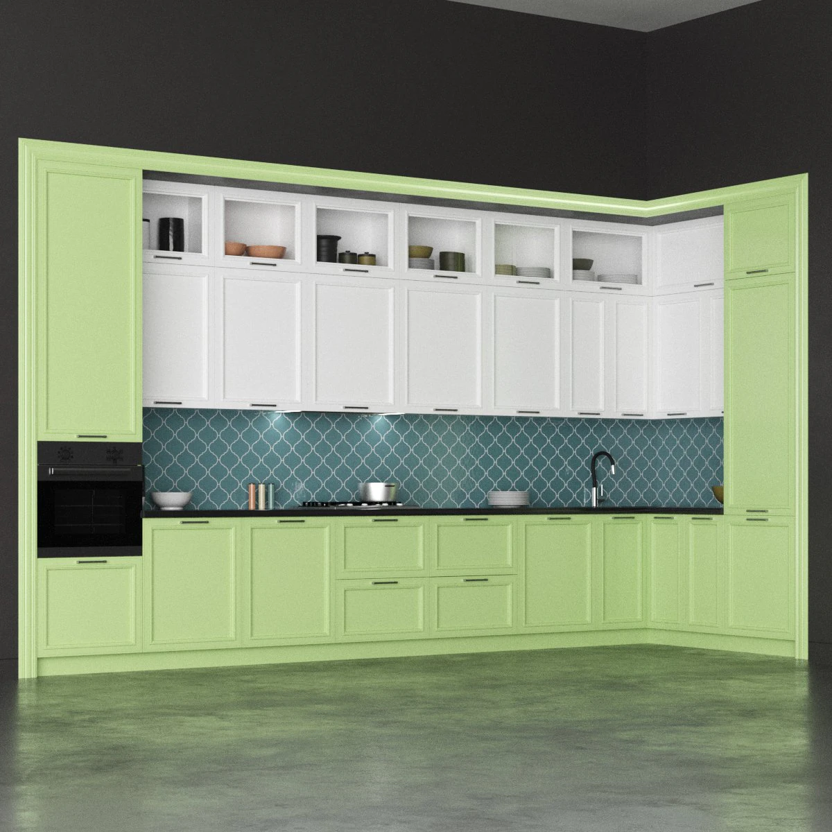 kitchen 3 3D Model .c4d .max .obj .3ds .fbx .stl .blend