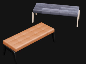 bed bench 9 Modelo 3D