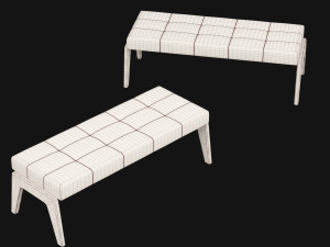 bed bench 9 Model 3D