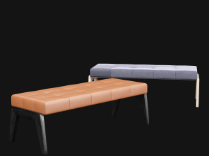 bed bench 9 Model 3D