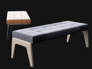 bed bench 9 Model 3D