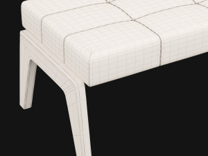 bed bench 9 Model 3D