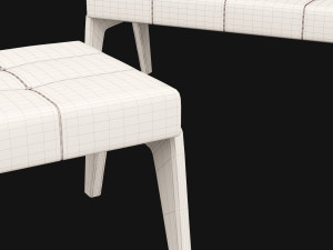 bed bench 9 Model 3D