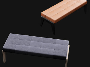 bed bench 9 Model 3D