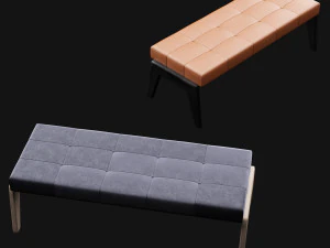 bed bench 9 3D Model