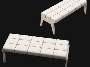 bed bench 9 Model 3D