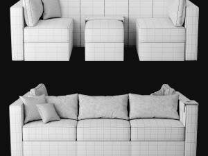 Module sofa 3Dモデル