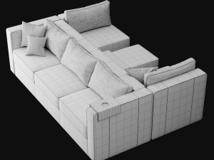 Module sofa 3Dモデル