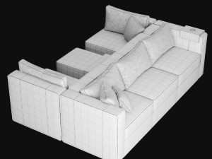 Module sofa 3Dモデル
