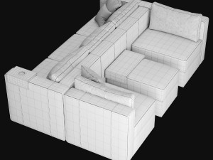 Module sofa 3Dモデル