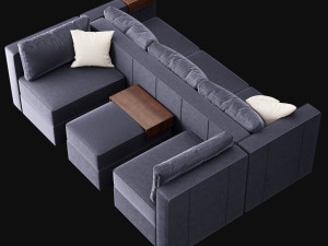 Module sofa 3Dモデル