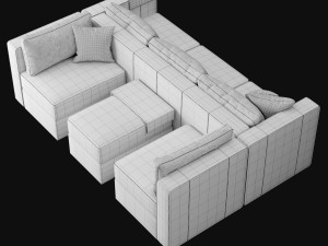 Module sofa 3Dモデル