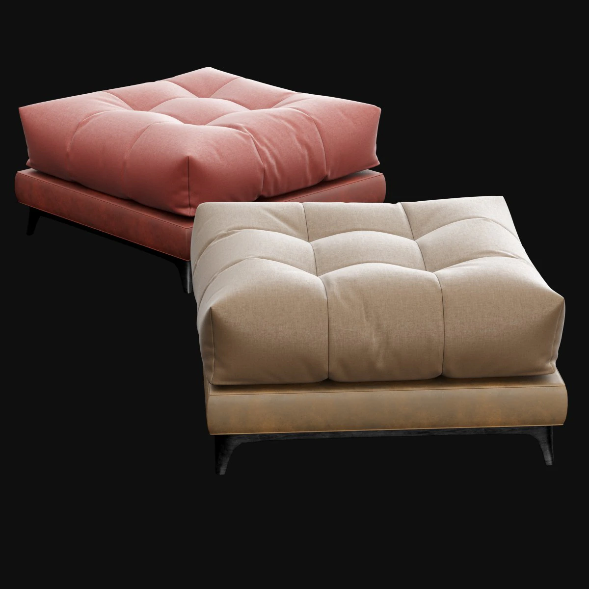 Pouf 5 3D Model .c4d .max .obj .3ds .fbx .stl .blend 