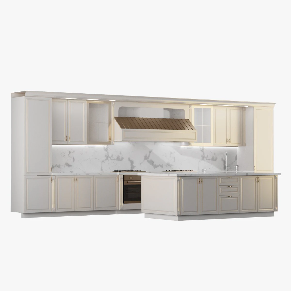 Kitchen 5 3D Model .c4d .max .obj .3ds .fbx .stl .blend 