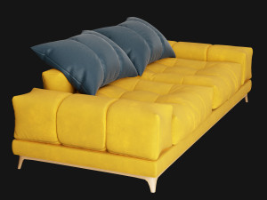Modern sofa 2 seat 3D मॉडल