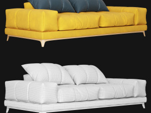Modern sofa 2 seat 3D मॉडल