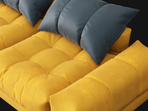 Modern sofa 2 seat 3D मॉडल