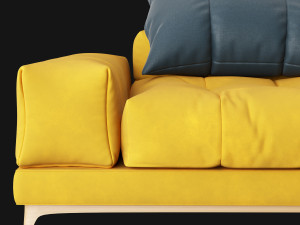Modern sofa 2 seat 3D मॉडल