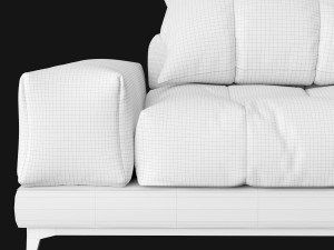 Modern sofa 2 seat 3D मॉडल