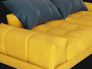 Modern sofa 2 seat 3D मॉडल