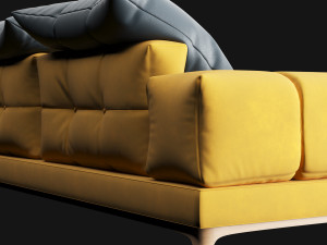Modern sofa 2 seat 3D मॉडल