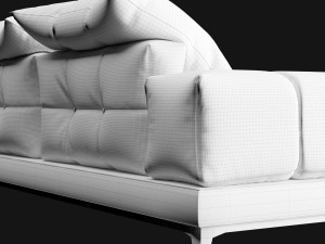 Modern sofa 2 seat 3D मॉडल