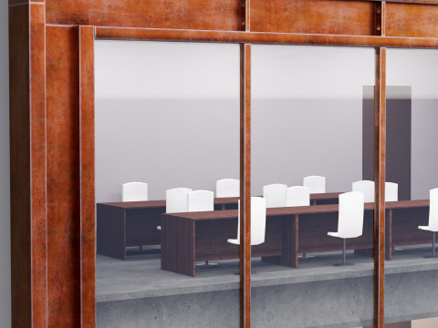 Modern building fasade 1 3D Model