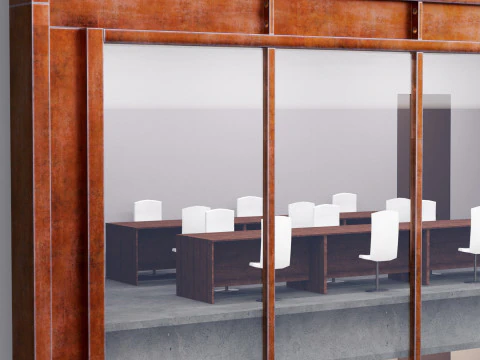 Modern building fasade 1 3D Model