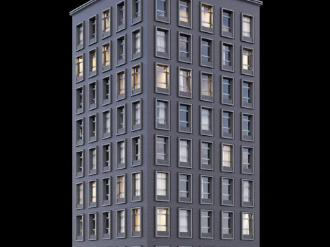 Edif&iacute;cio moderno 2 Modelo 3D