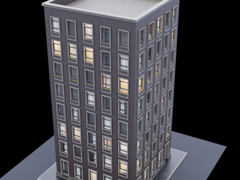 Modern building 2 Modello 3D
