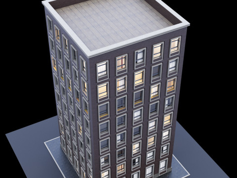 Modern building 2 Modello 3D