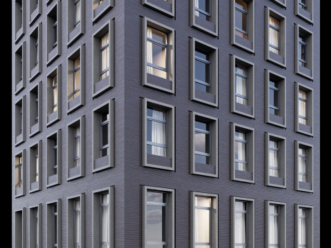 Modern building 2 Modello 3D