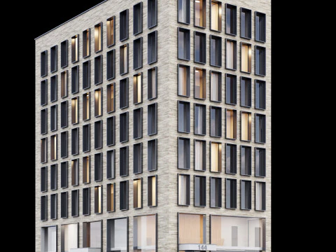 Modern building 3 3D Model