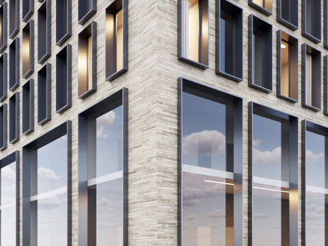 Modern building 3 3D Model