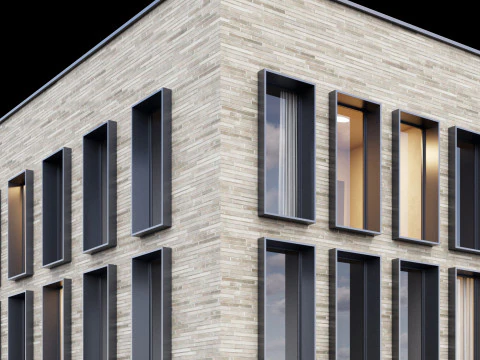 Modern building 3 3D Model