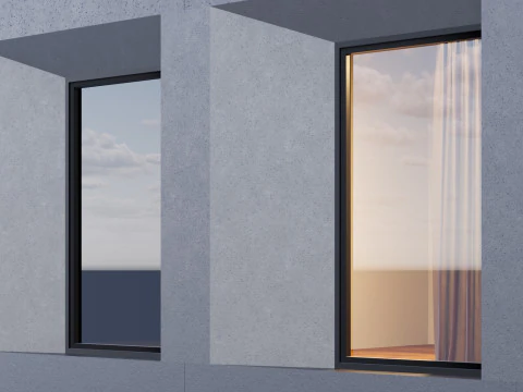 Modern building fasade 4 3D Model