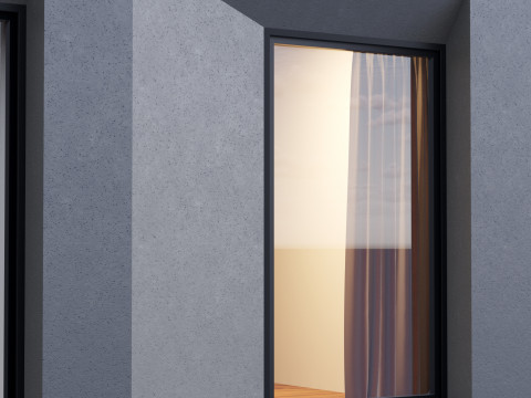Modern building fasade 4 3D Model