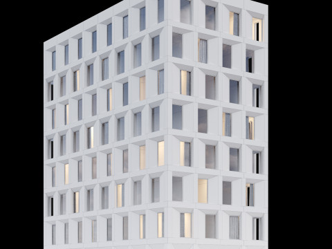 Modern building 4 Modelo 3D