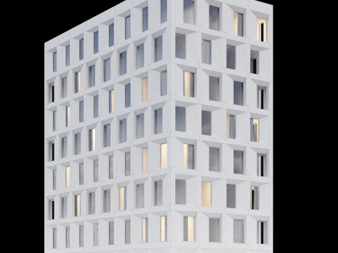 Modern building 4 3D Model