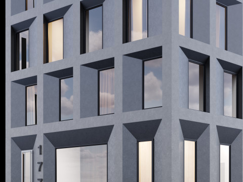 Modern building 4 Modelo 3D
