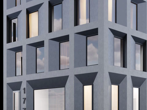 Modern building 4 3D Model
