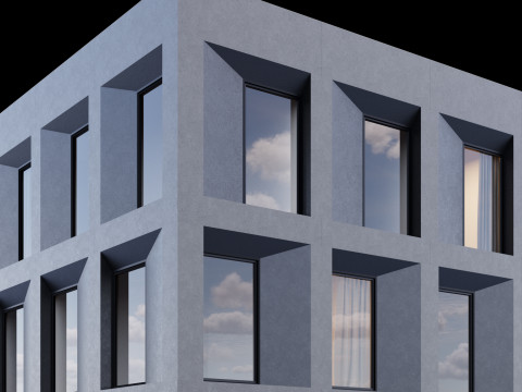 Modern building 4 Modelo 3D